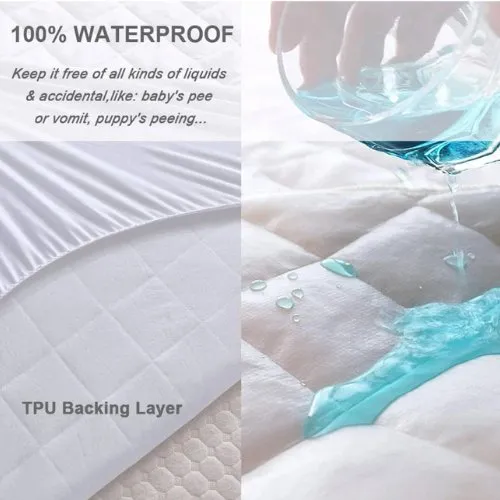 1 PC Various Sizes Mattress Protector, Waterproof, 360° Deep Pocket.