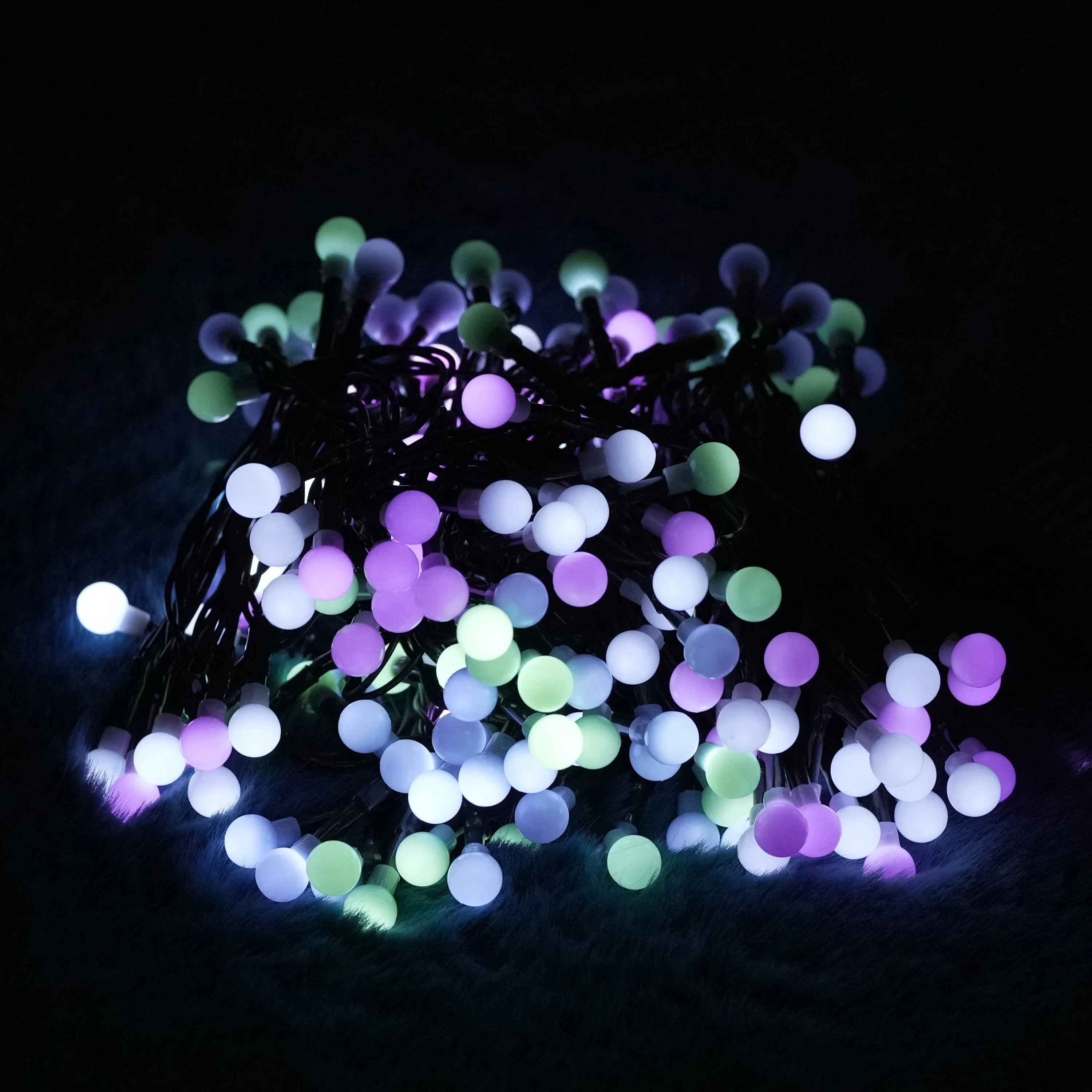 100 Berry Christmas LED Lights Pastel