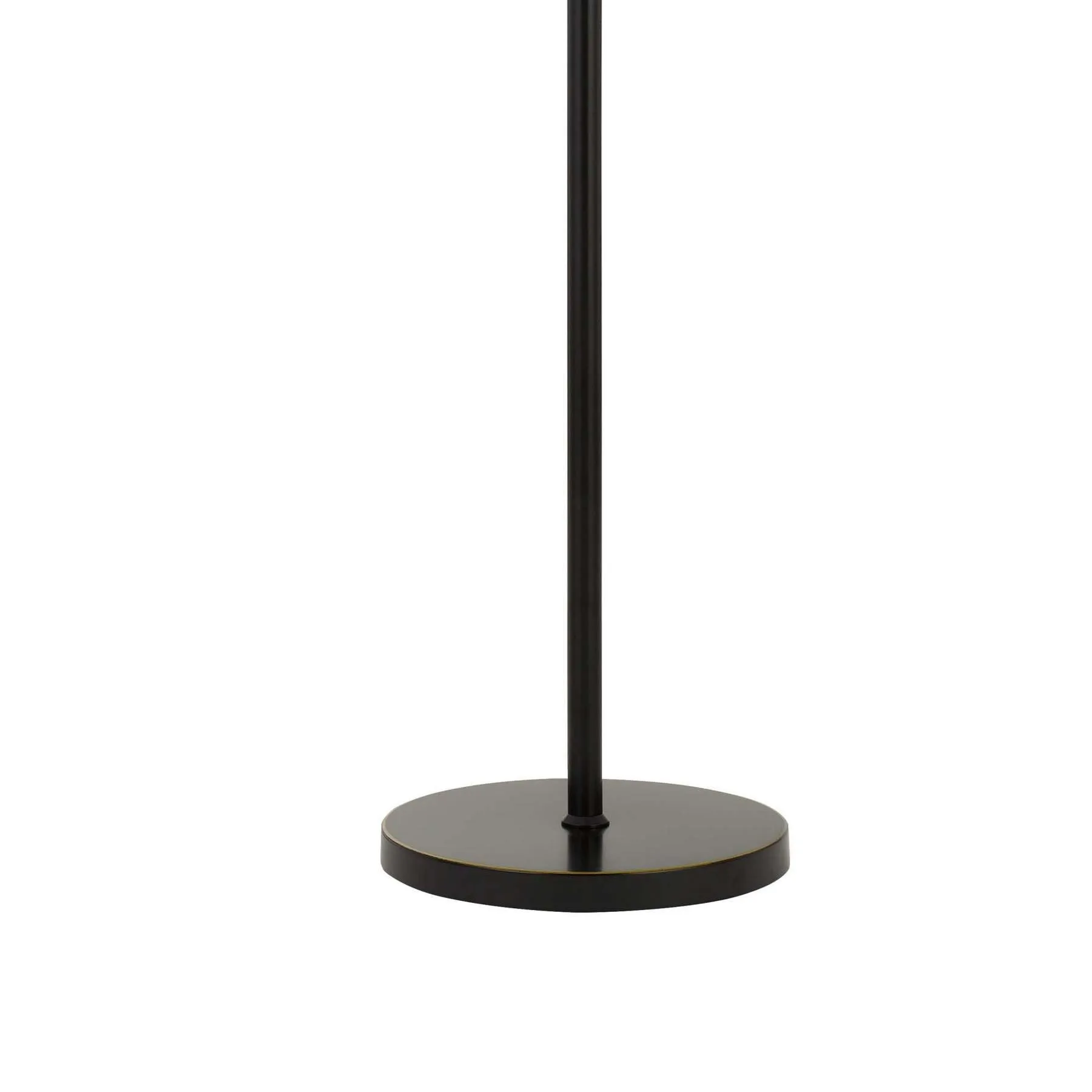 10W Led Adjustable Metal Floor Lamp With Swing Arm, Black By Benzara