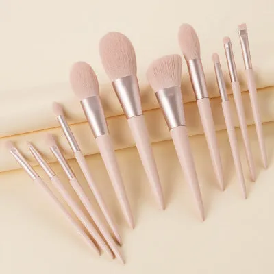 11-piece make-up brush set - storage folder included