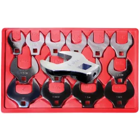 14-Piece 1/2" Drive Crowfoot Wrench Set