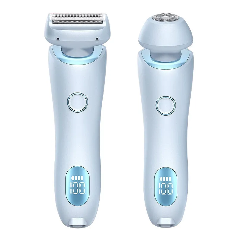 2-in-1 USB Rechargeable Hair Removal Epilator & Trimmer Face, Body, Bikini Shaver for Women