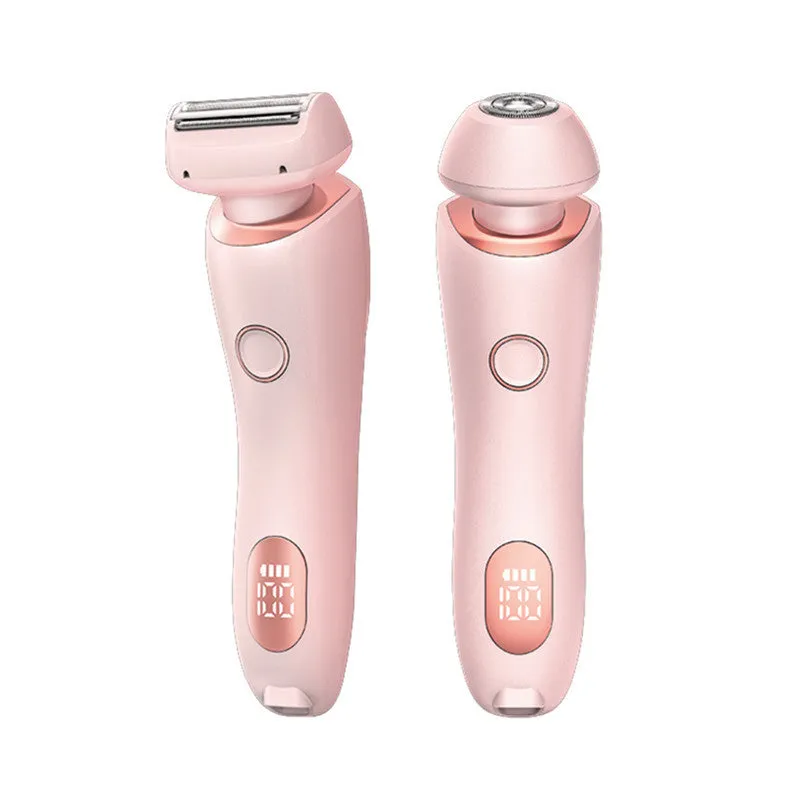 2-in-1 USB Rechargeable Hair Removal Epilator & Trimmer Face, Body, Bikini Shaver for Women