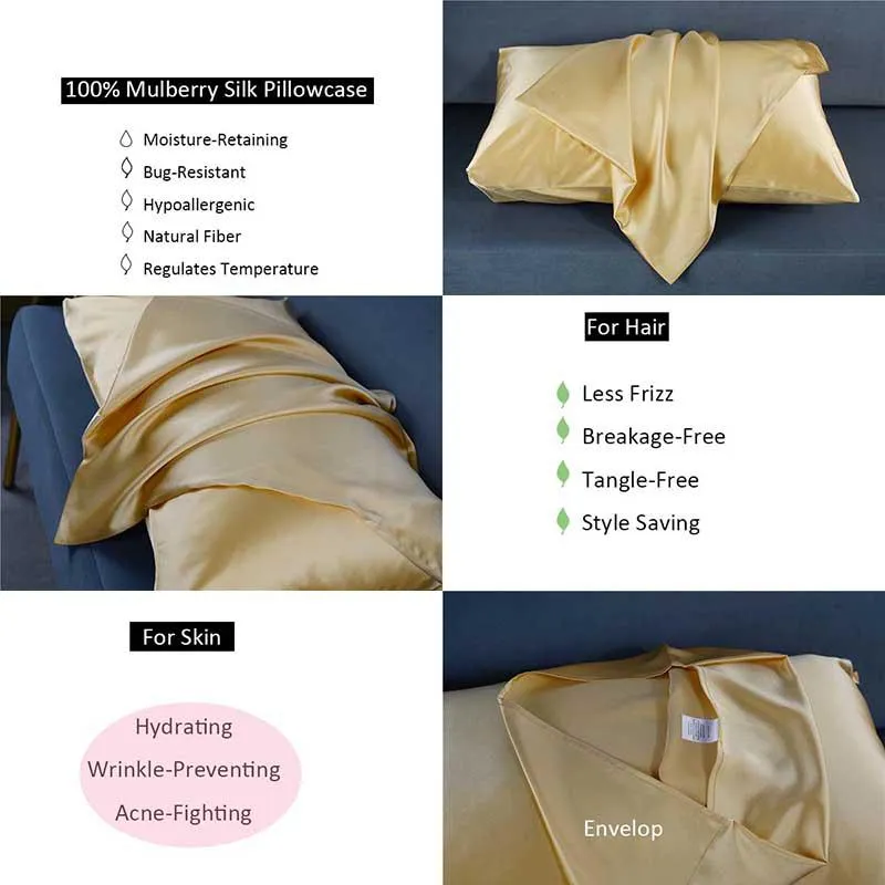 22 Momme Silk Pillowcase - Envelope - King size - custom and wholesale