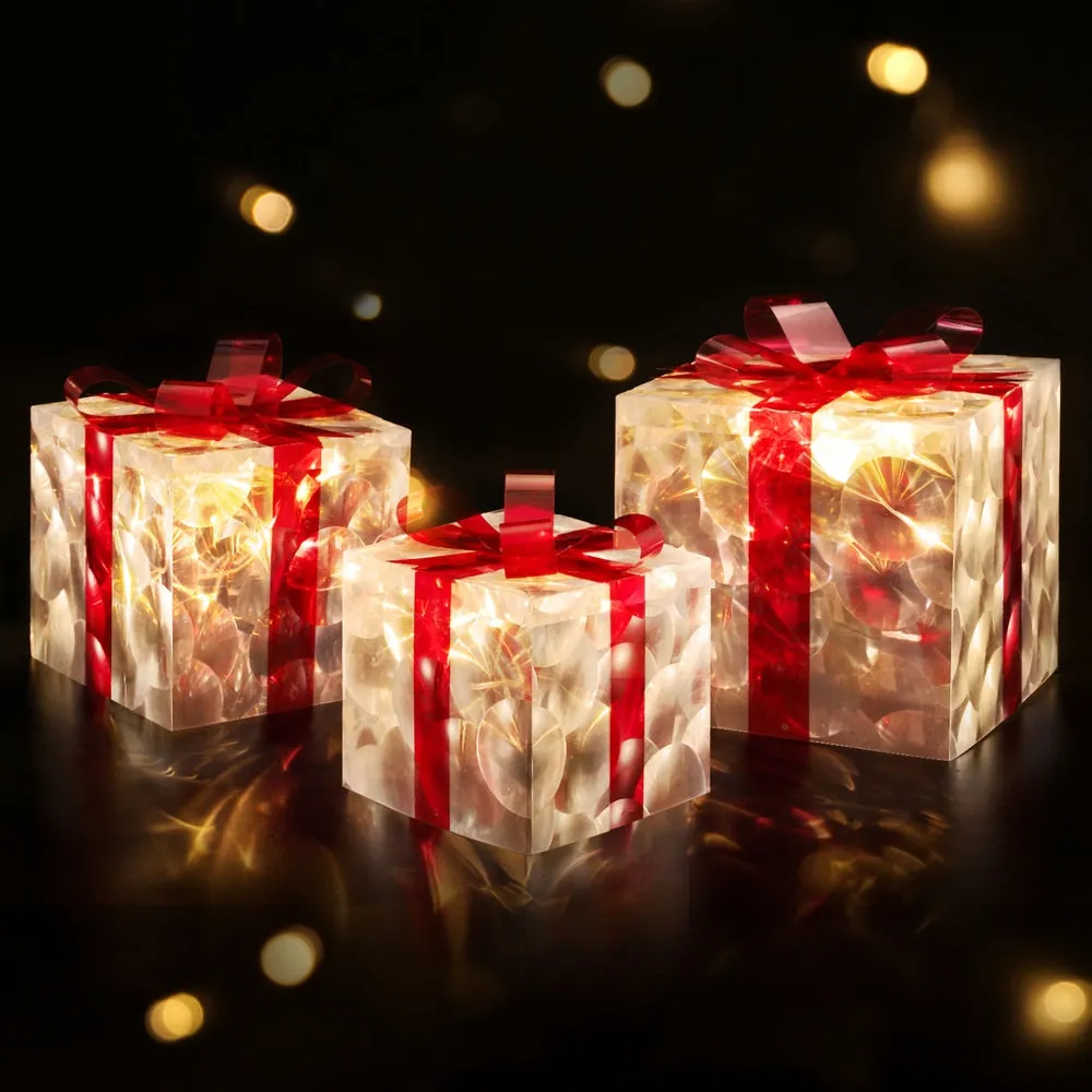 3-Pieces Christmas Lights 70 LED Fairy Light Gift Box