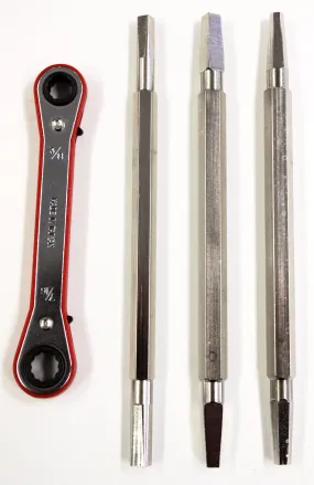 4 Piece Bibb Seat Tool Set with Case