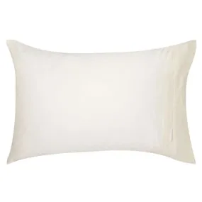 400TC Egyptian Cotton Sateen VANILLA Standard Pillowcase by Logan and Mason Platinum