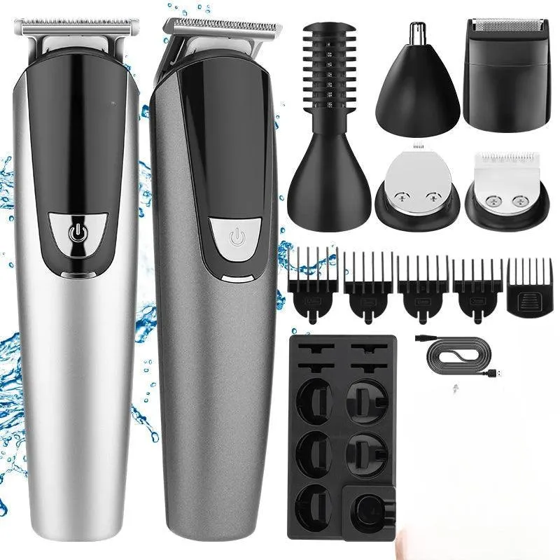 6 in 1 Changing Head Electric Clippers Household Men's Multifunctional