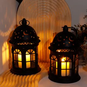 8.5'' H Metal Vintage Hanging Candle Holder Decorative Lanterns (Set of 2)