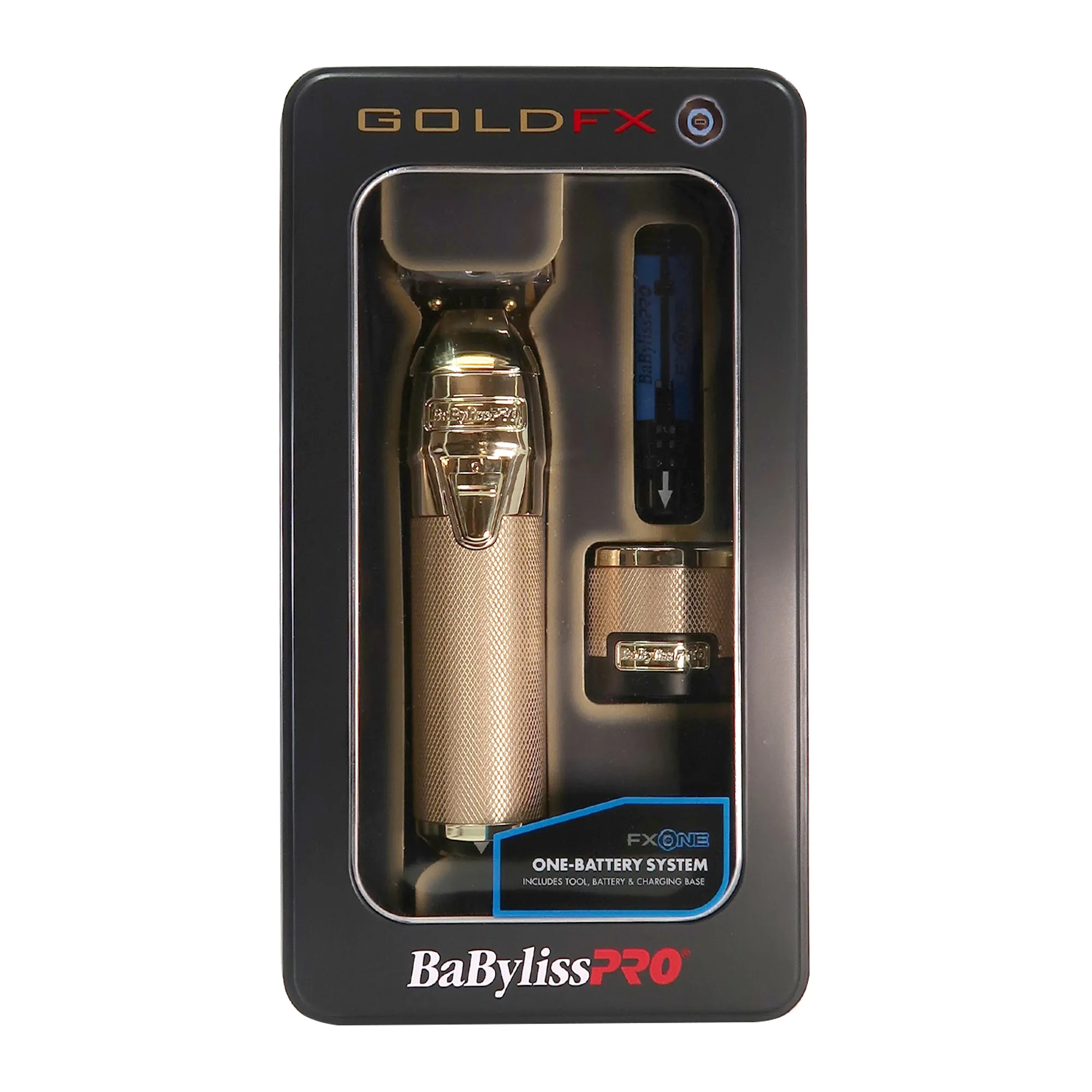 BaByliss Pro FXONE GOLDFX All-Metal Interchangeable-Battery Trimmer #FX799G