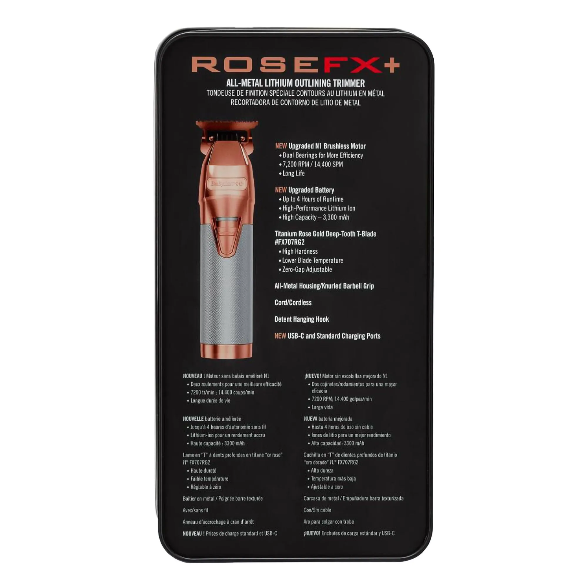 Babylisspro RoseFX  All Metal Lithium Outlining Trimmer - Item No. FX787NRG