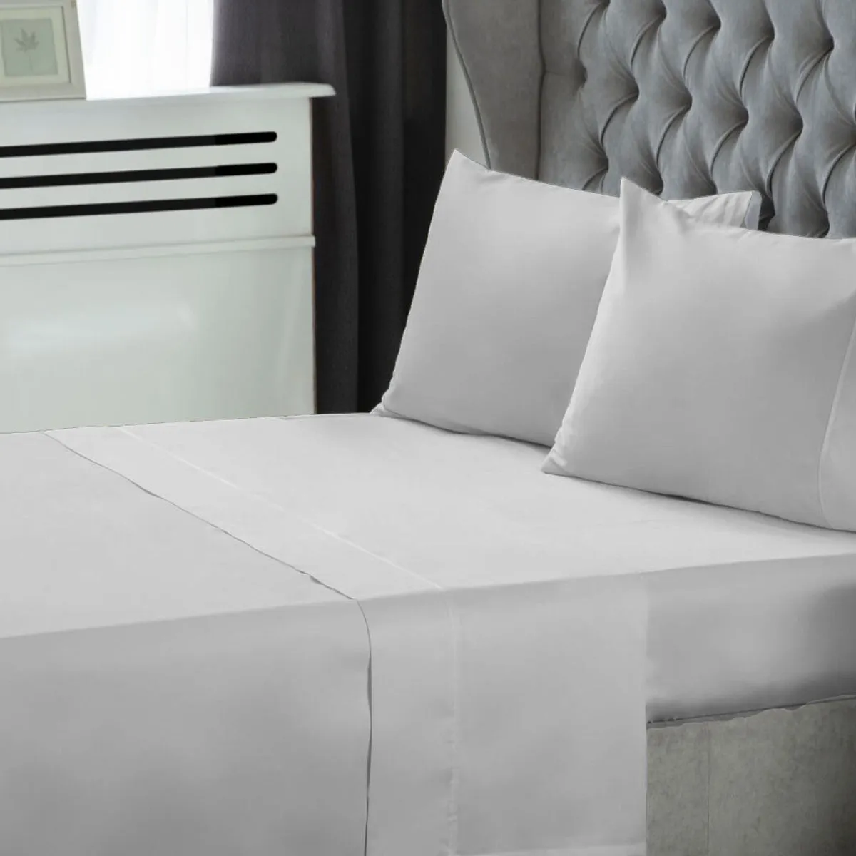 Belledorm 600TC Cotton Sateen Sheets - Platinum