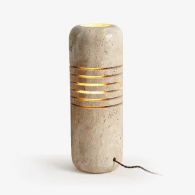 Big Stone Bucket Floor Lamp