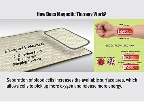 BIO Magnetic Mattress Protector with 1 Pillow (4X6 feet) Maroon