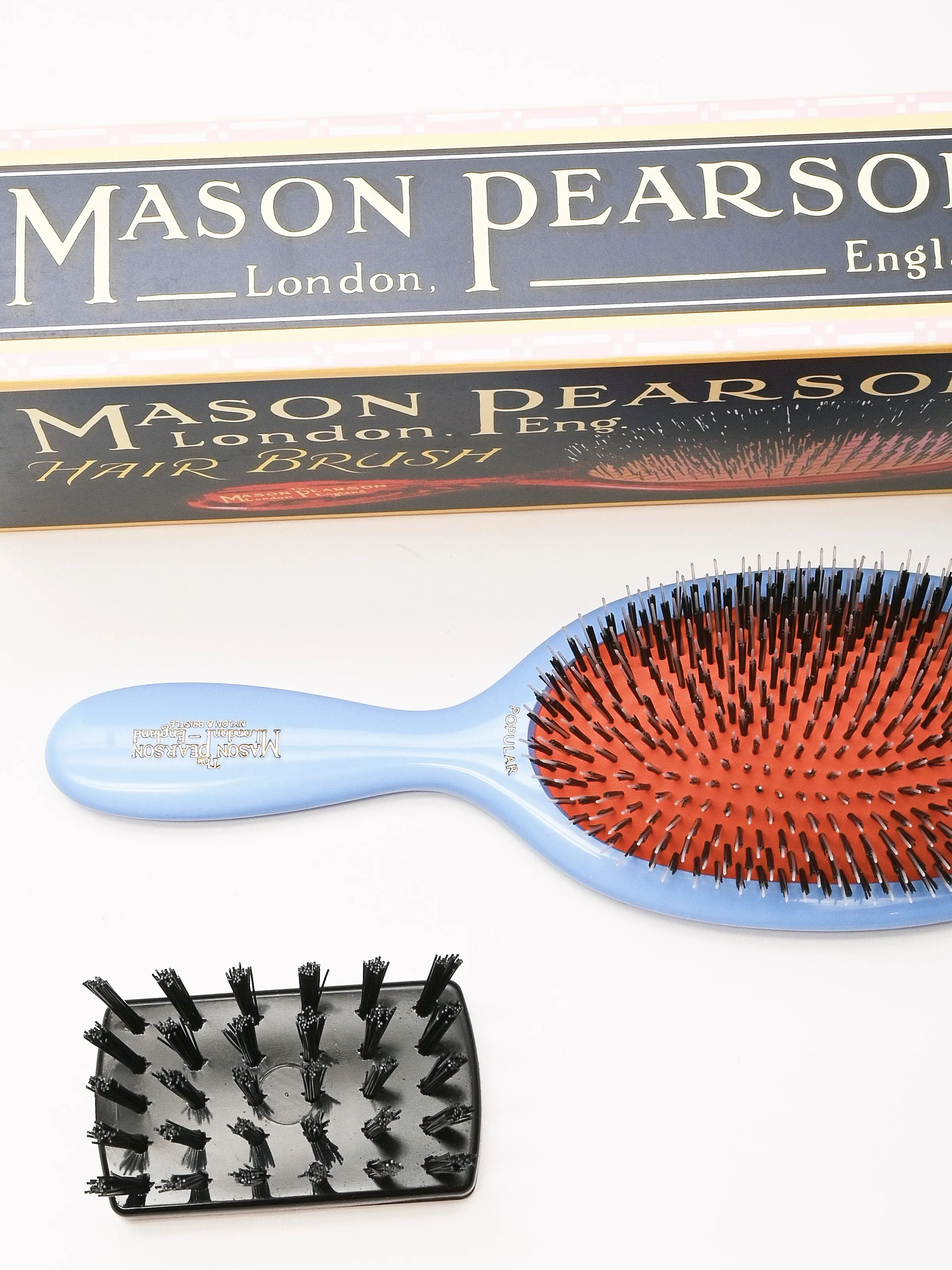 Blue Popular Bristle & Nylon Hair Brush