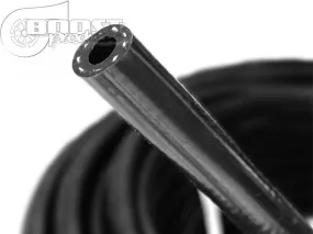 BOOST products Silicone Vacuum Hose Reinforced 4mm (5/32") ID, Black, 1m (3ft) Roll