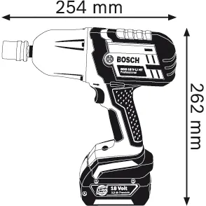 Bosch GDS 18V-Li HT Cordless Impact Wrench 650Nm 18V (Bare)