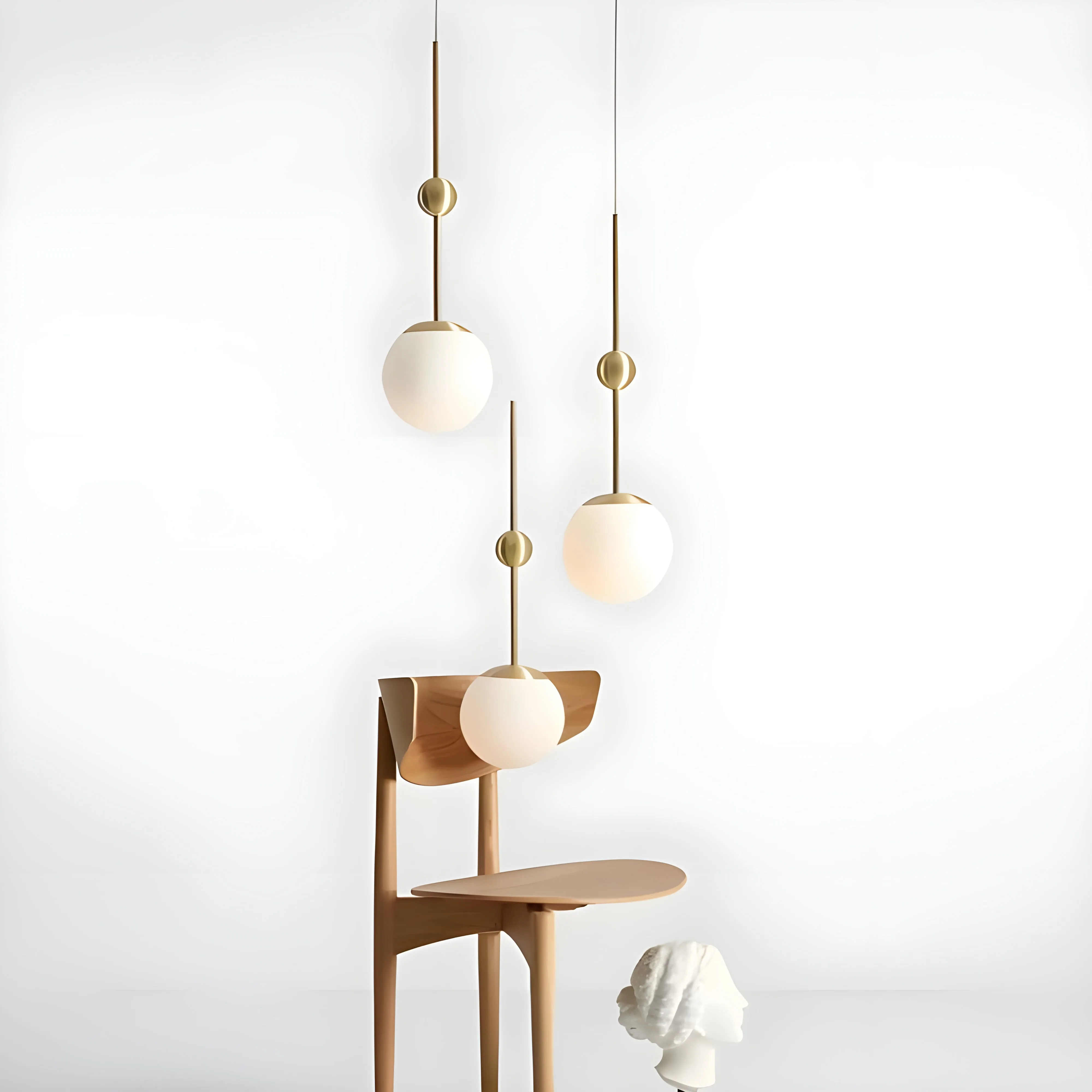 Briançonnet | Minimalist Design LED Glass Ball Ceiling Lamp