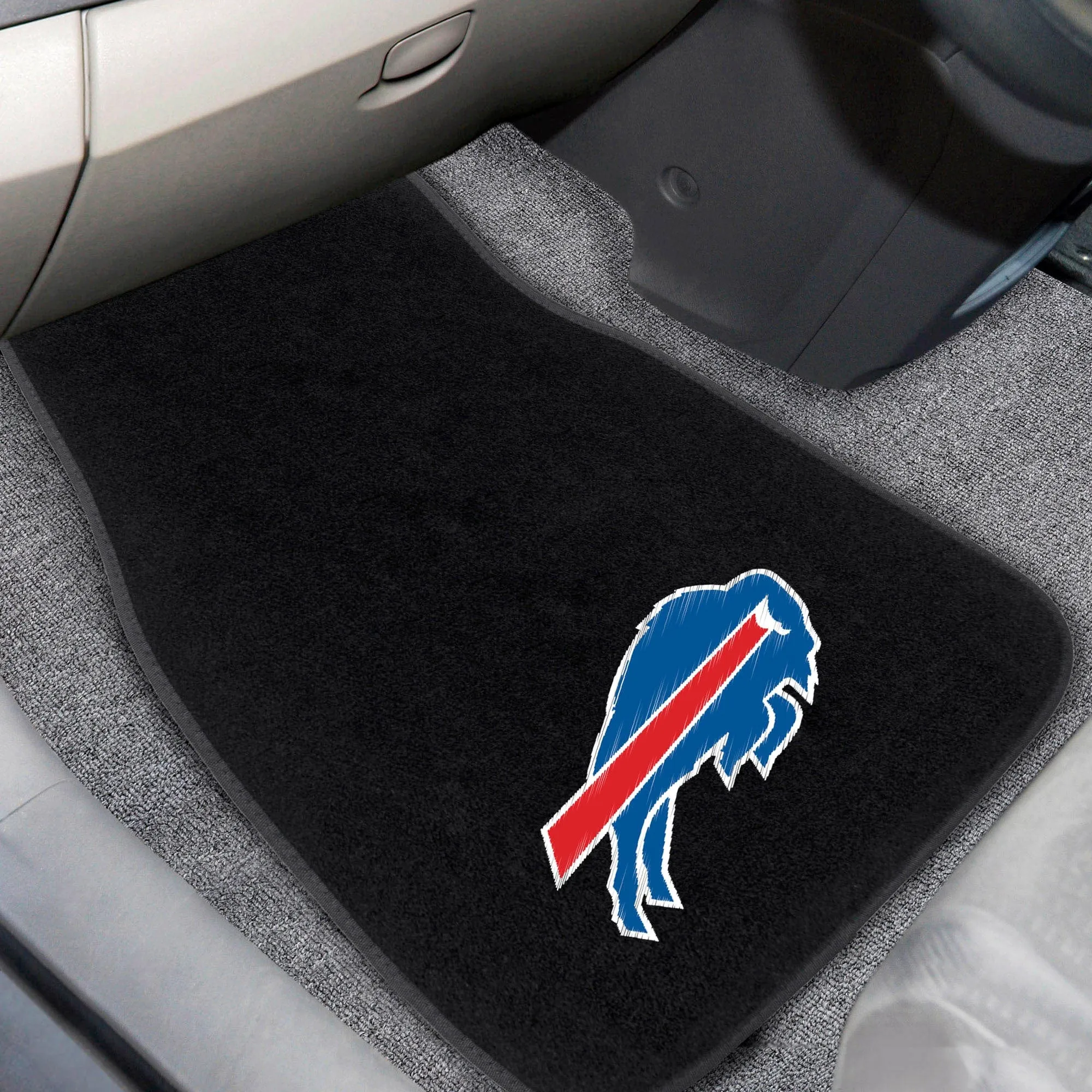 Buffalo Bills Embroidered Car Mat Set - 2 Pieces