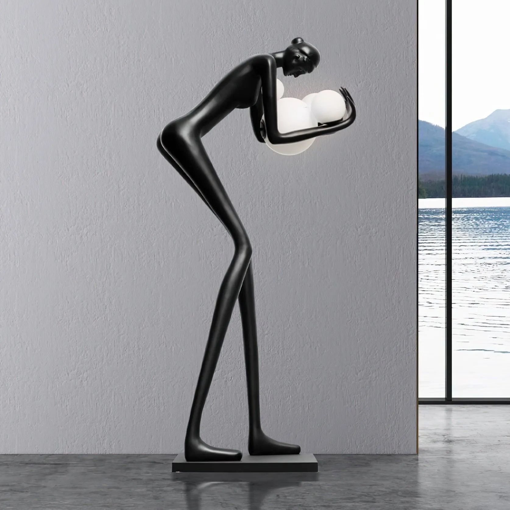 Calliope Statue Floor Lamp