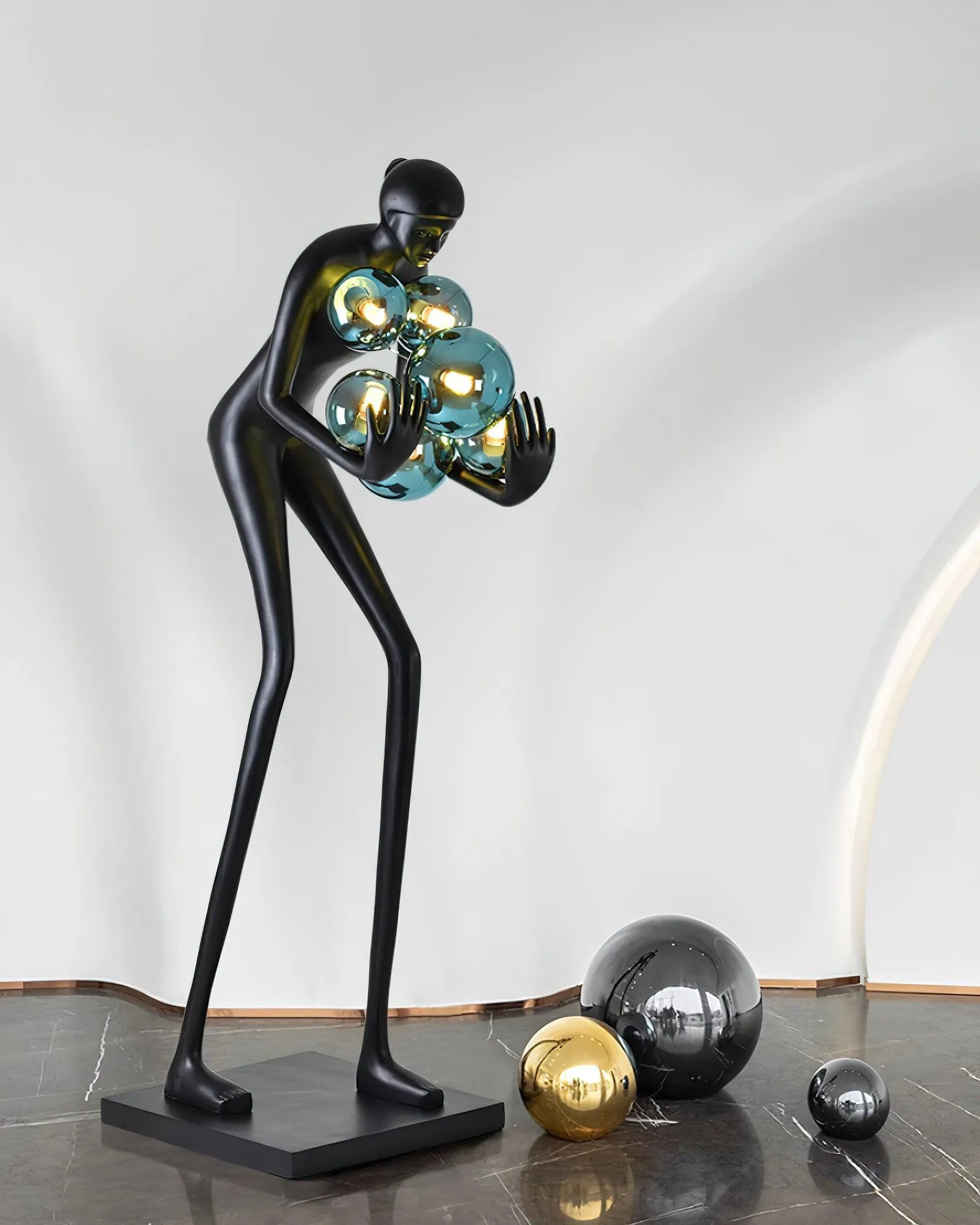 Calliope Statue Floor Lamp