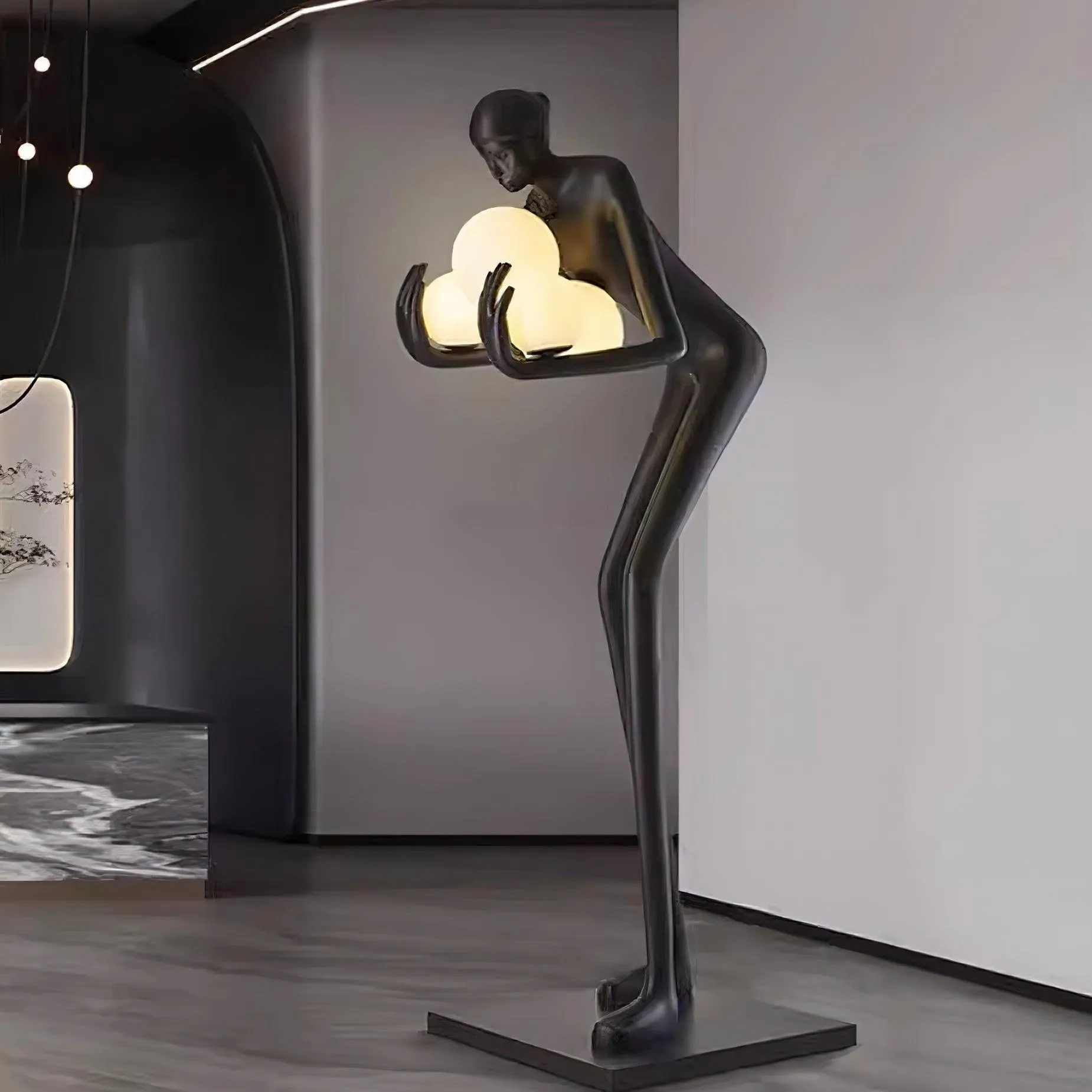 Calliope Statue Floor Lamp