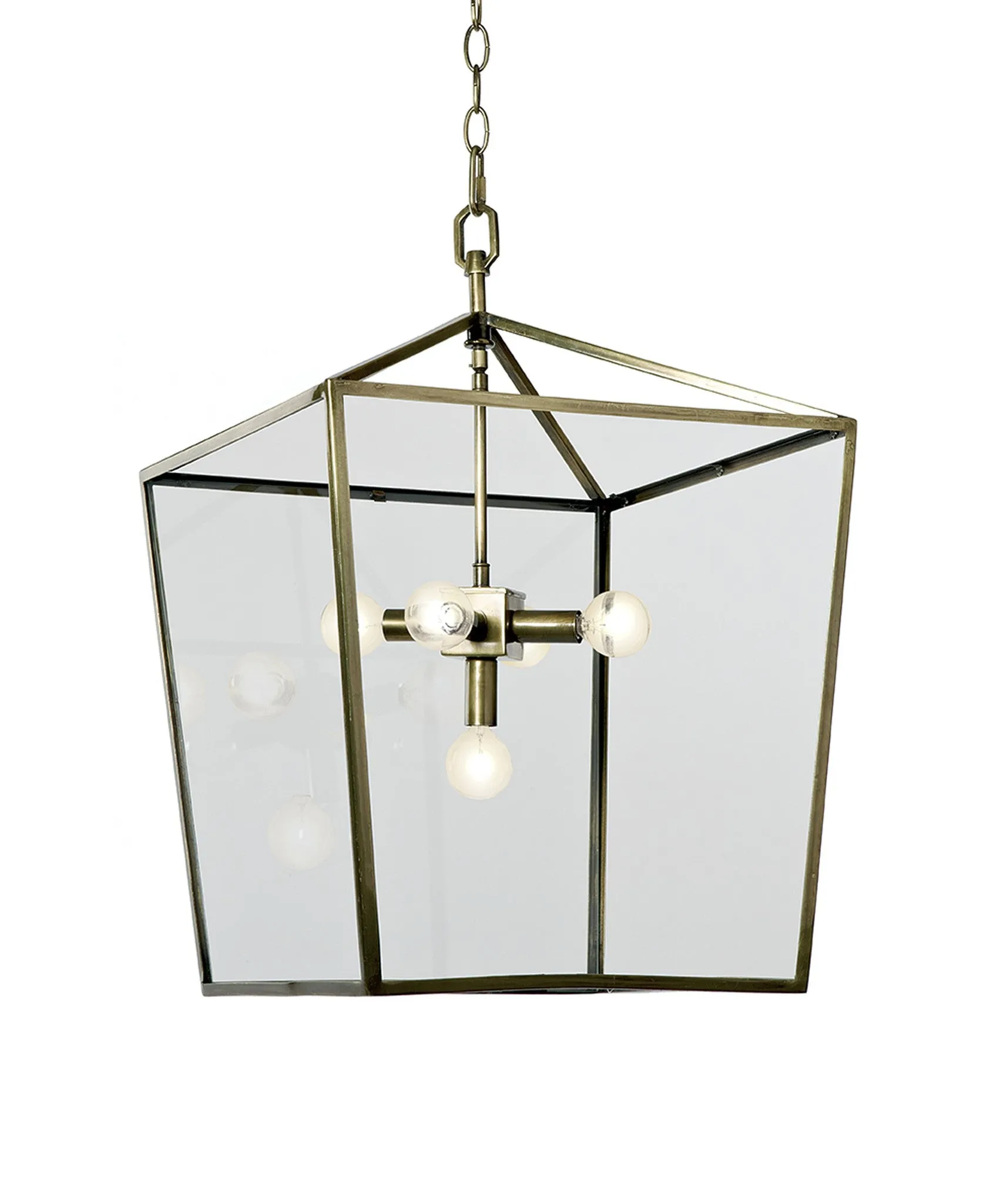 Camden Lantern, Soft Brass