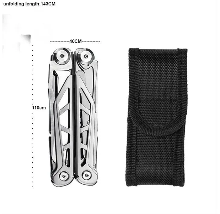 Camping EDC Multitool Outdoor Plier Cable Wire Cutter Folding Knife