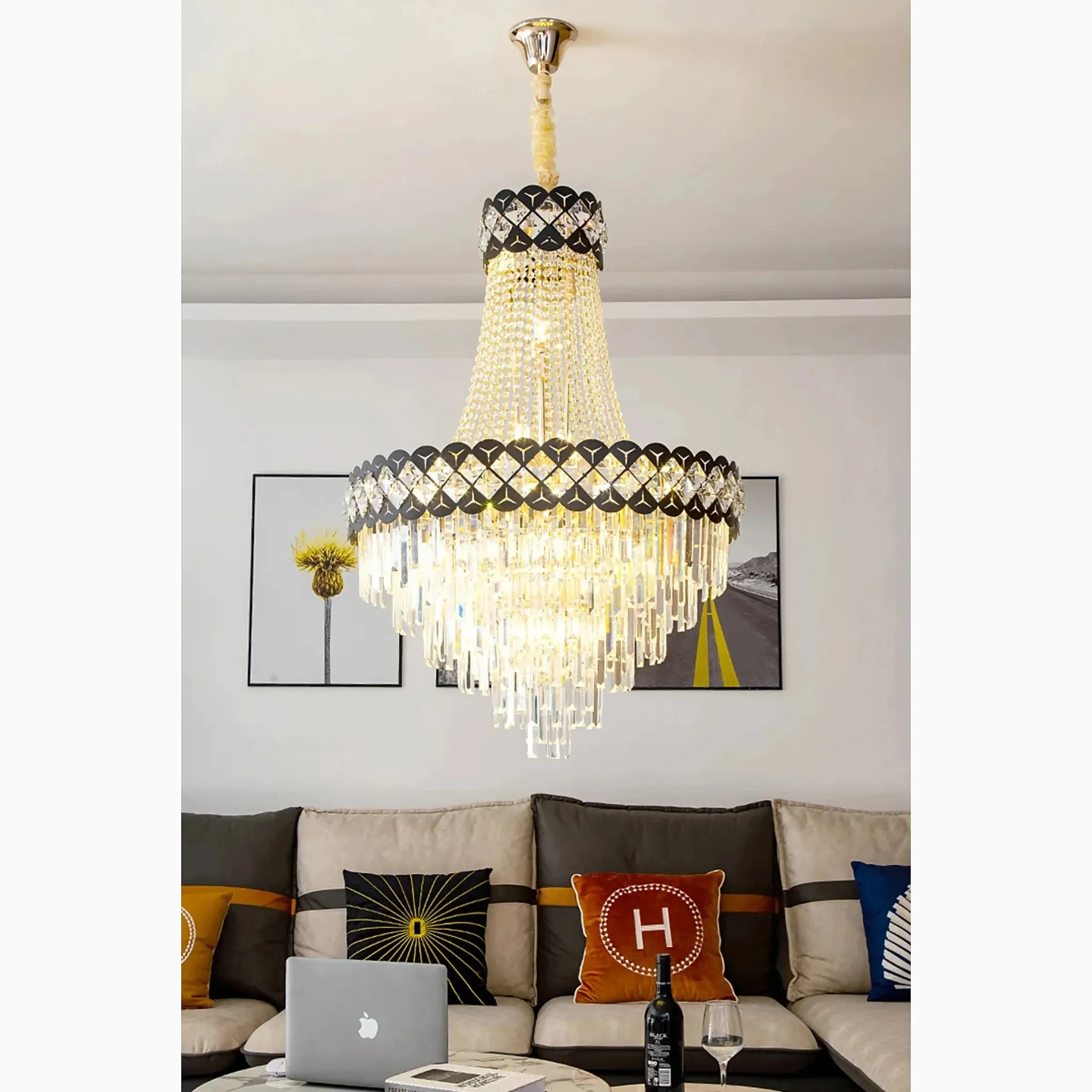 Châteauneuf-Grasse | Classical Duplex Crystal Chandelier