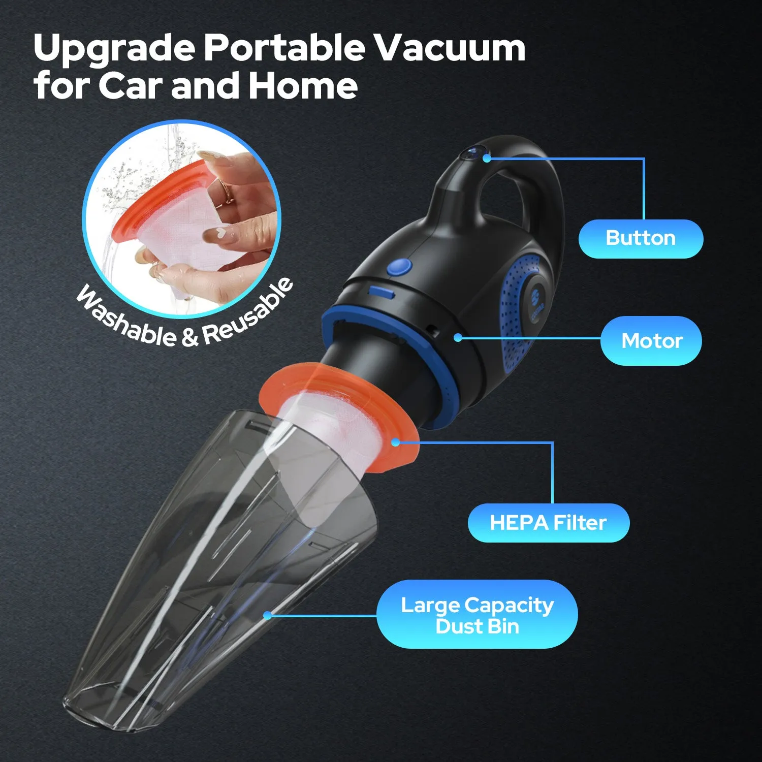 Cordless Handheld Vacuum Cleaner