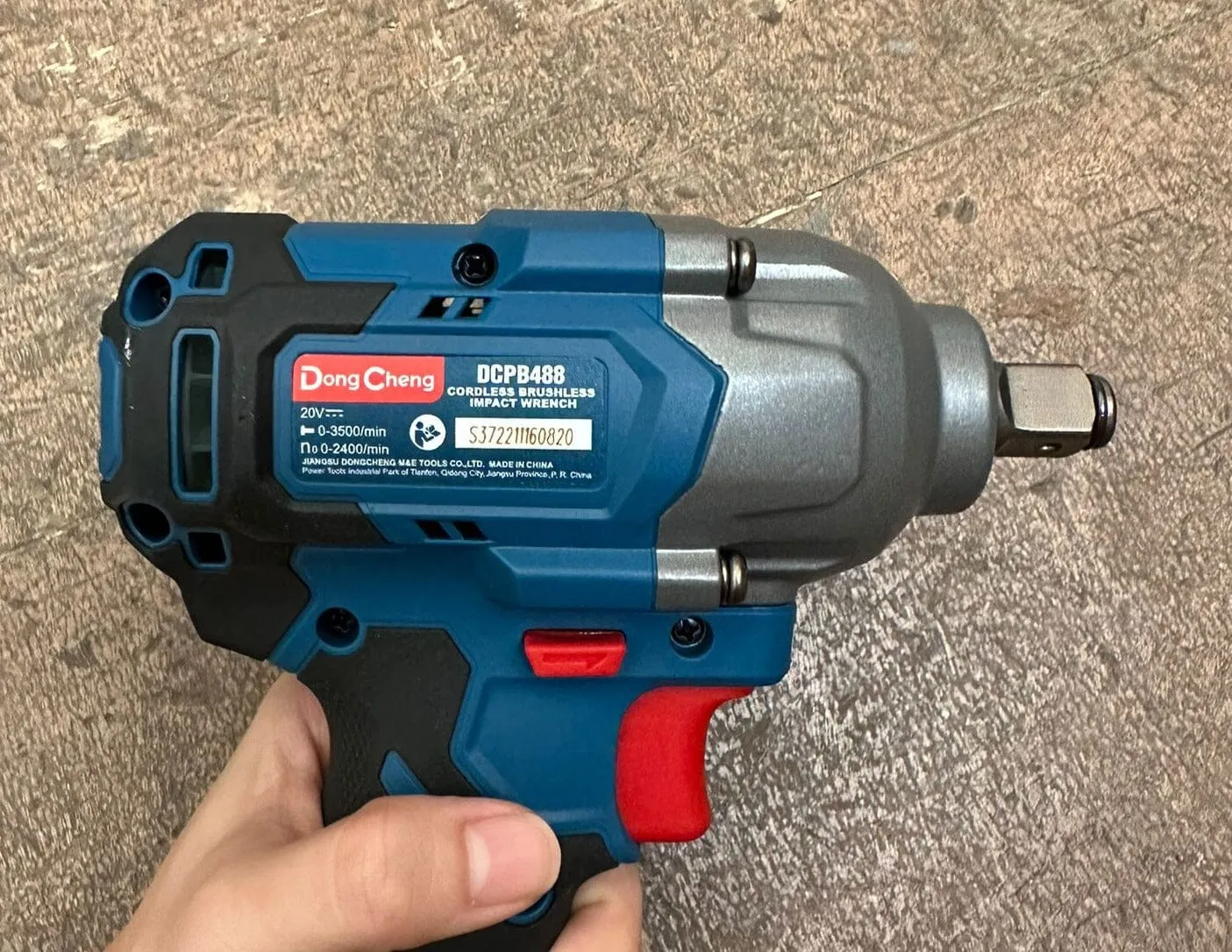 Dong Cheng 20v Cordless Brushless Impact Wrench (No Warranty) | Model: D-DCPB488-BM