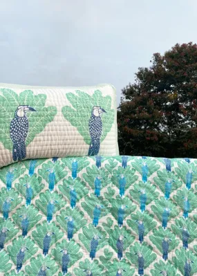 Double Bed Quilt Set Hornbill Bird