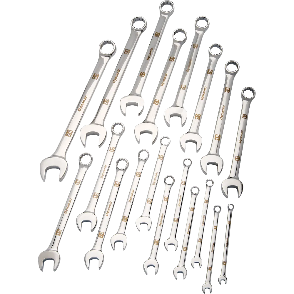 DYNAMIC 19 PIECE COMBINATION WRENCH SET - METRIC