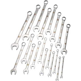 DYNAMIC 19 PIECE COMBINATION WRENCH SET - METRIC