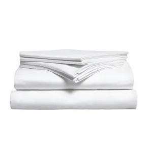 Egyptian Cotton Pyramid Sheets Pair - White