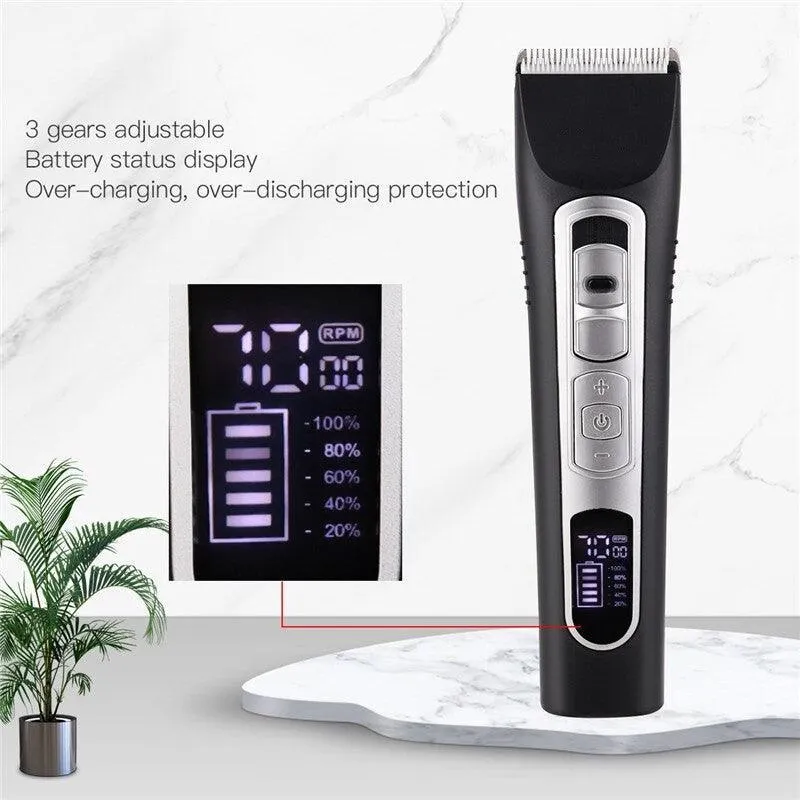 Electric Hair Clipper For Men Rechargeable Shaver Cordless Hair Cutter