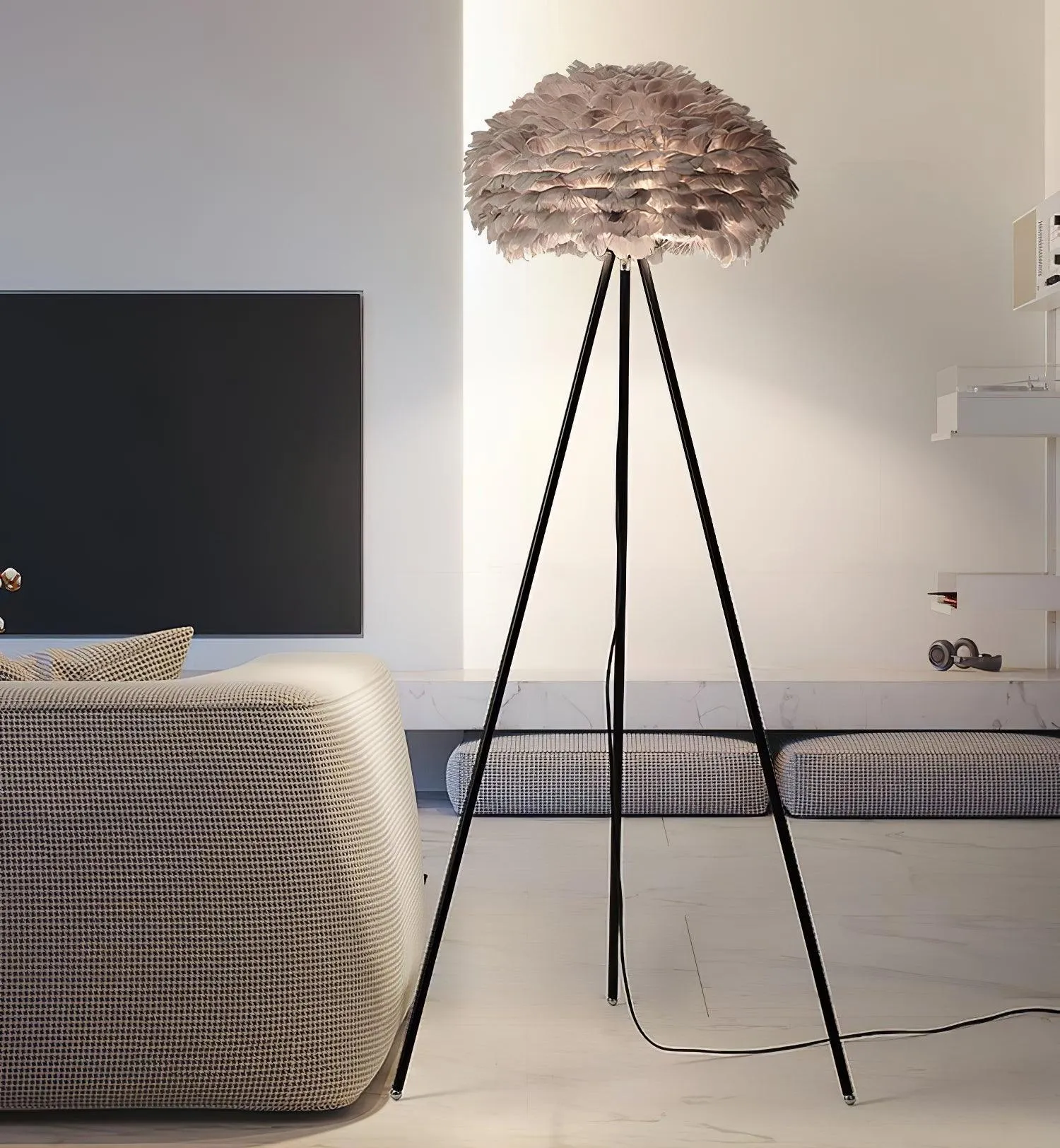 Eos Feather Floor Lamp