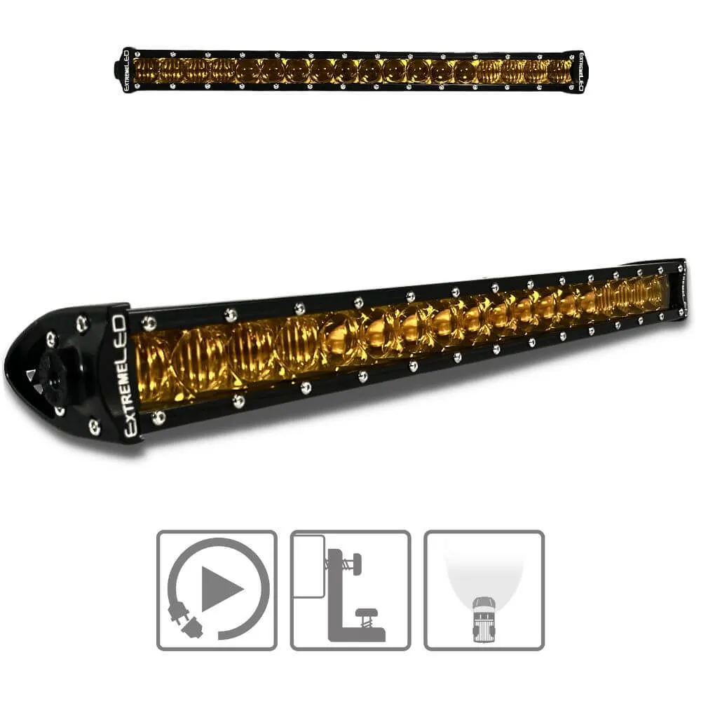 Extreme LED Single Row Amber LED Light Bar