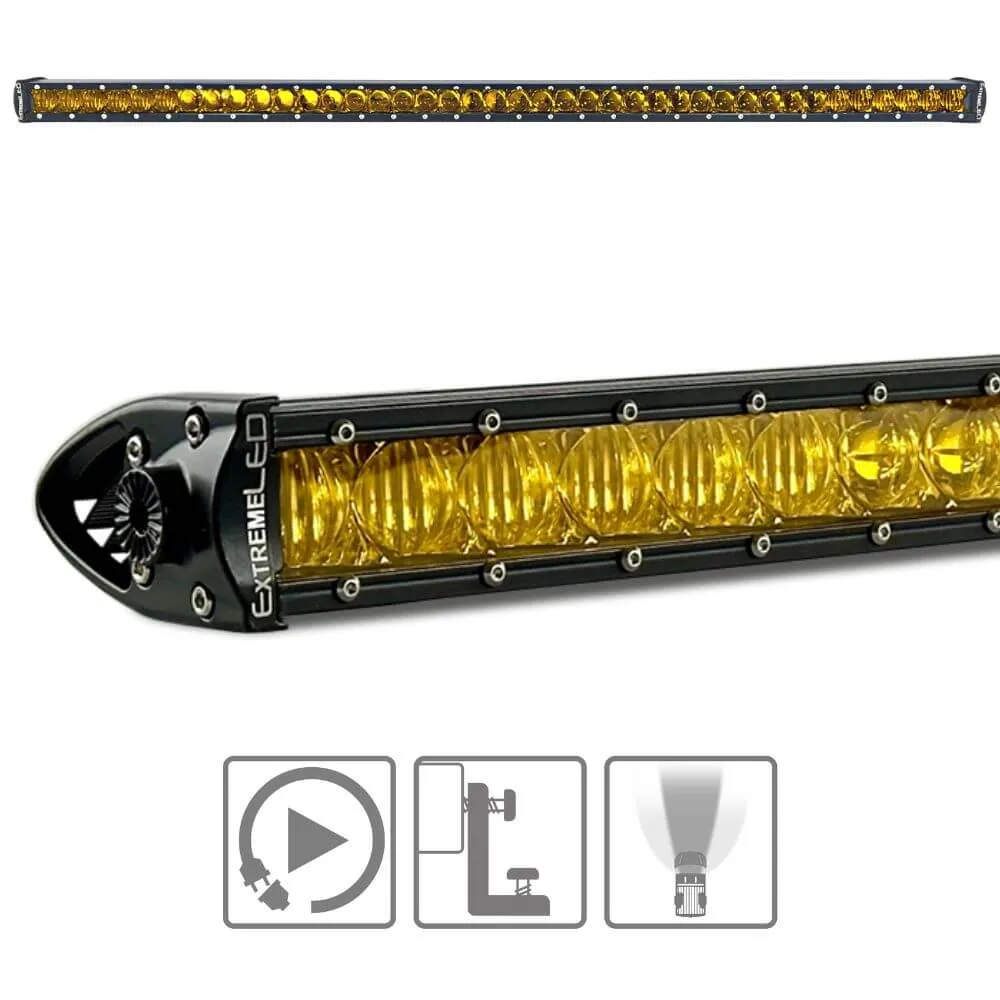 Extreme LED Single Row Amber LED Light Bar