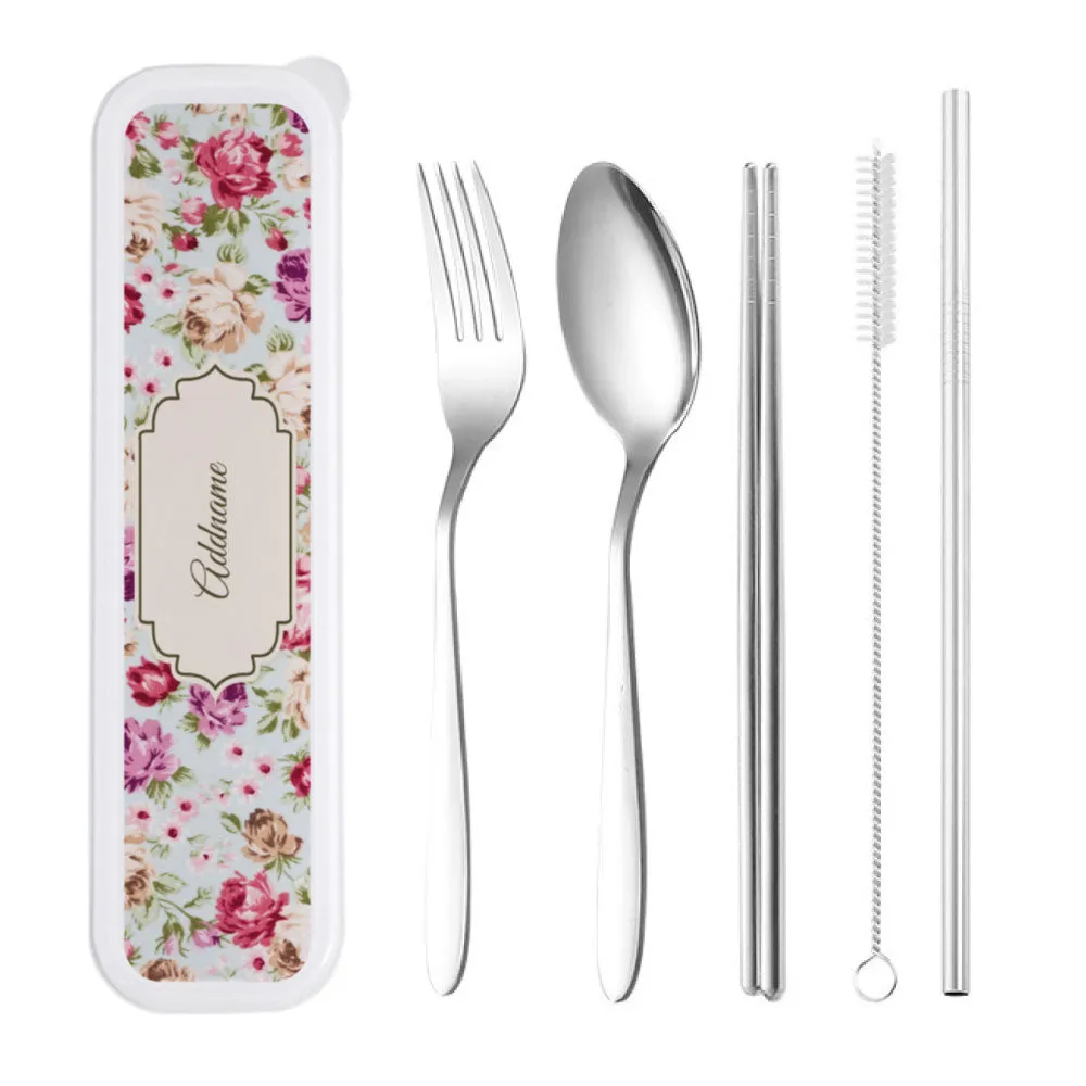 Flora Series Cutlery Set [FREE Custom Add Name]