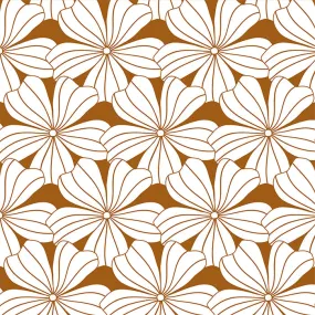 FLOWERS | Cinnamon brown | Pillowcase | 60x70cm/ 23.6x27.5"