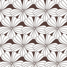 FLOWERS | Dark chocolate | Pillowcase | 60x70cm/ 23.6x27.5"