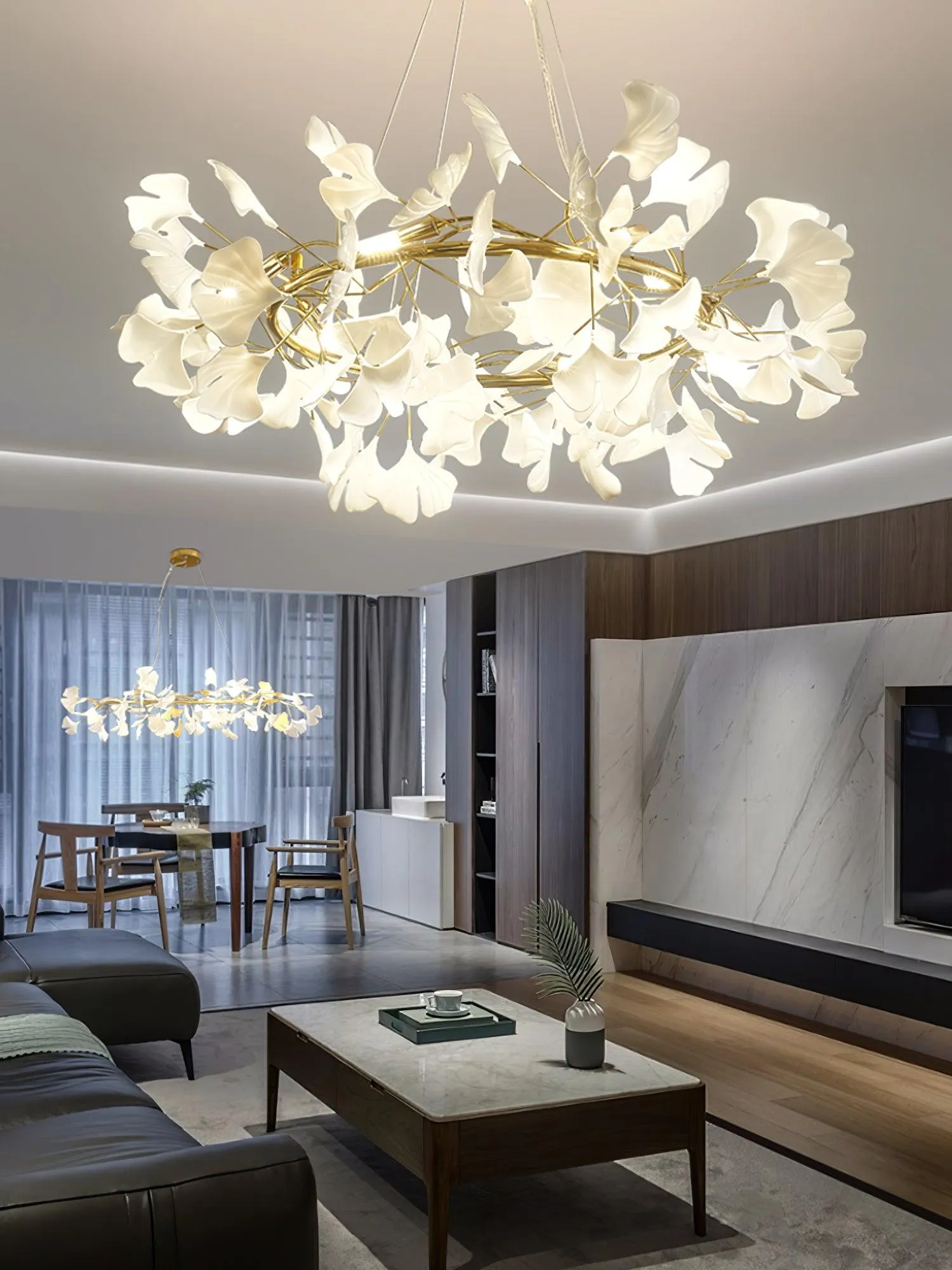 Gingko Chandelier M Style