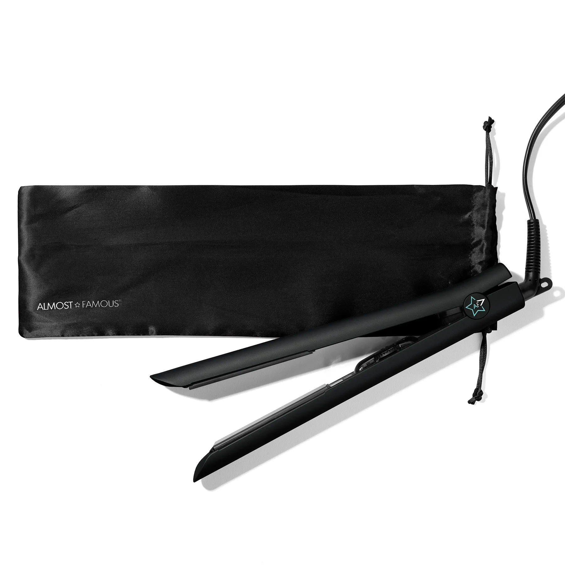 Glam Series 1.25"  Gem Tourmaline Flat Iron with Travel Bag