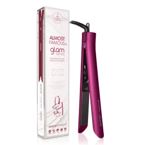 Glam Series 1.25"  Gem Tourmaline Flat Iron with Travel Bag