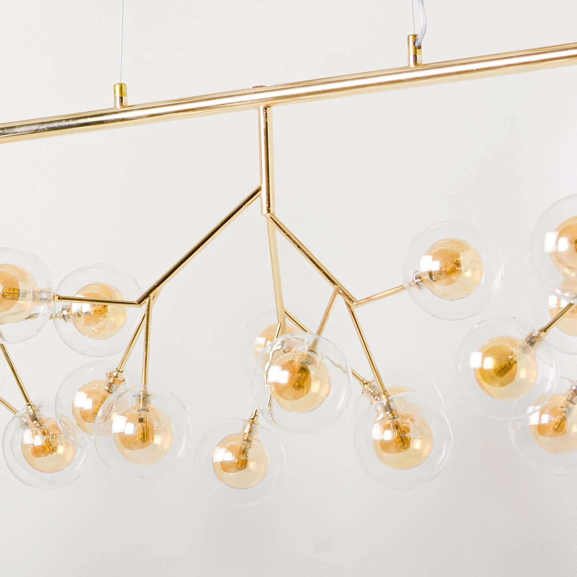 Golden Globe Chandelier