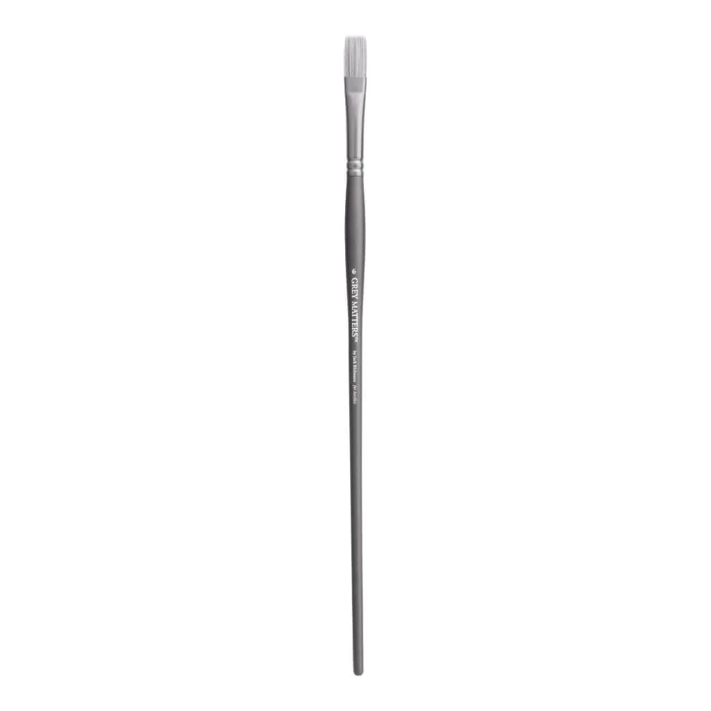 Gray Matters Synthetic Acrylic Brush Flat