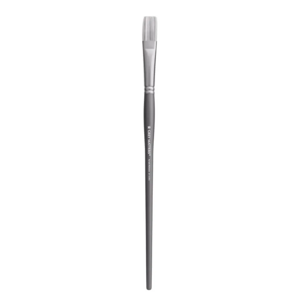 Gray Matters Synthetic Acrylic Brush Flat