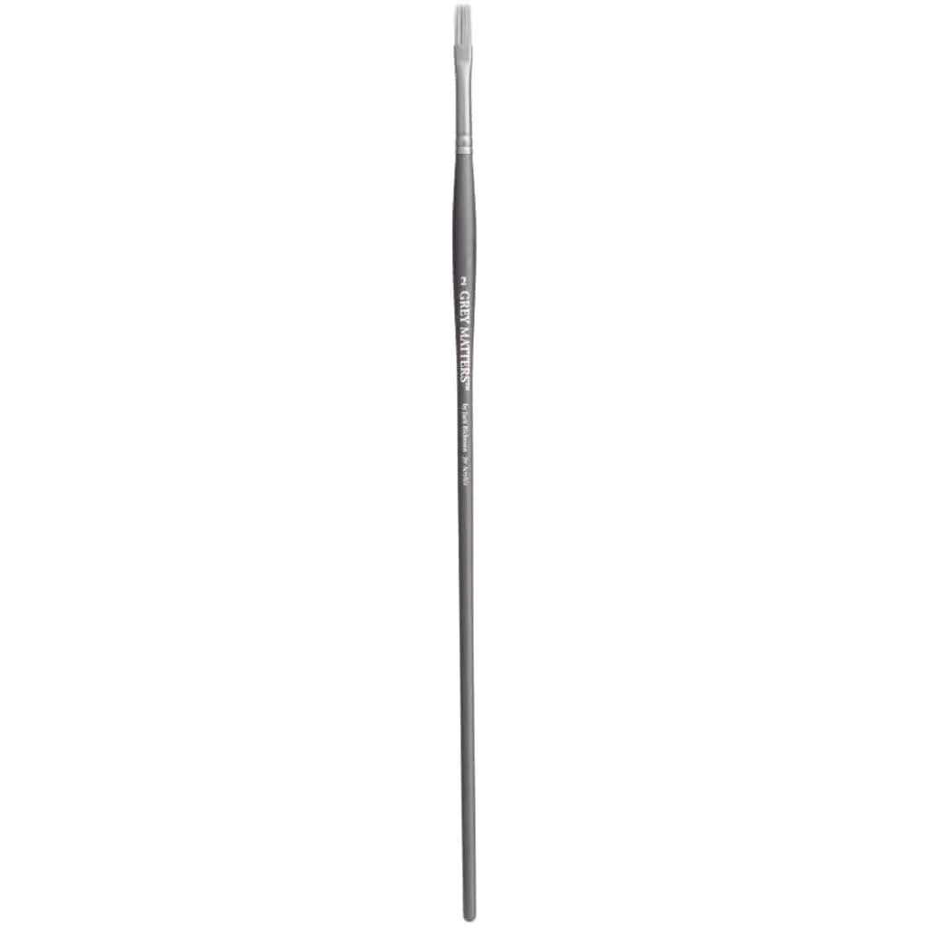 Gray Matters Synthetic Acrylic Brush Flat