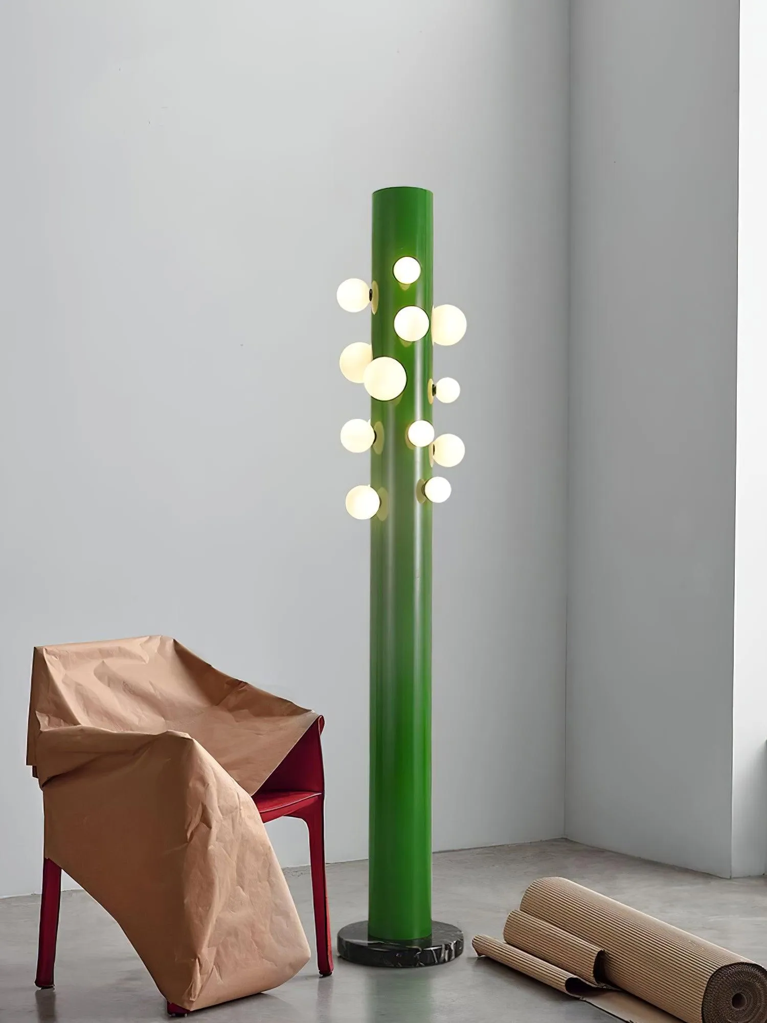 Green Apes Floor Lamp